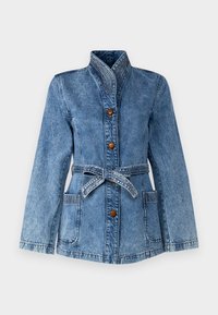 FITTED JACKET - Jeansjakke - faded denim