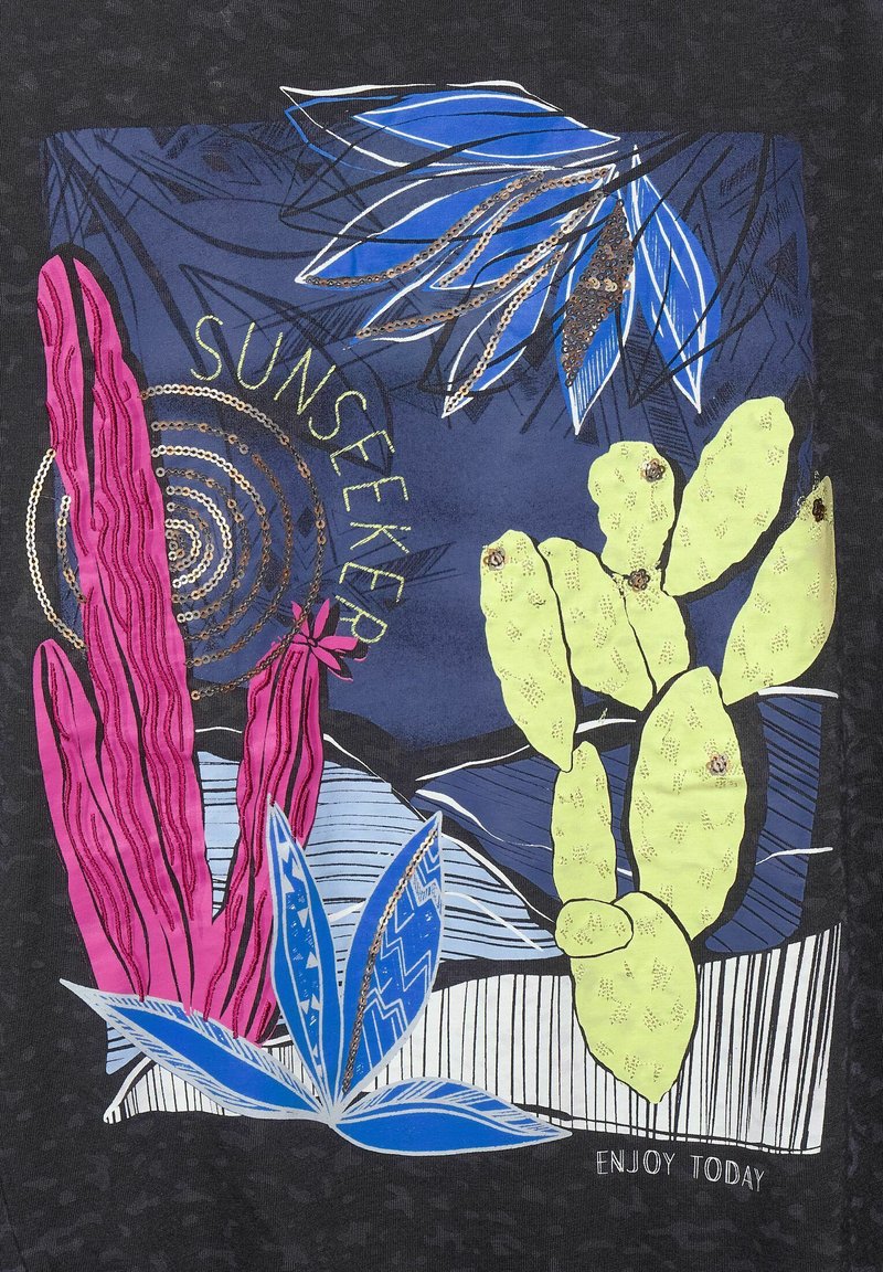 Damen T-Shirts | Cecil T-Shirt print grau - HP21621 Damen T-Shirts | Cecil T-Shirt print grau - HP21621