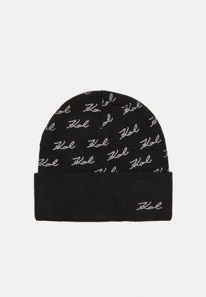 KARL LAGERFELD SIGNATURE BEANIE - Muts - black
