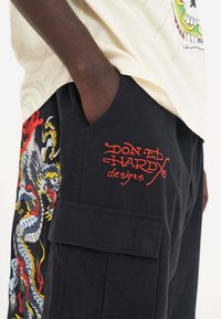 Ed Hardy DRAGON CRAWL - Shorts - black
