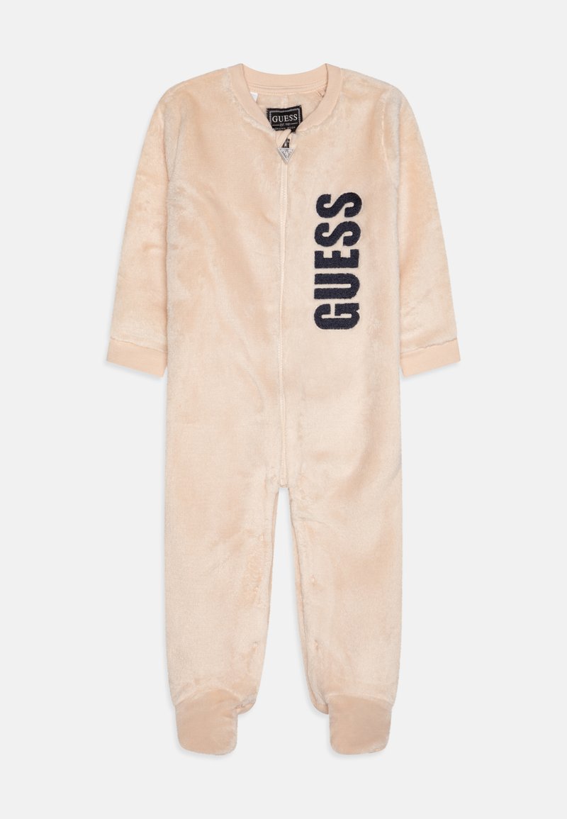 Guess NEWBORN OVERALL ZIP UNISEX - Darila za dojenčke - sand grain