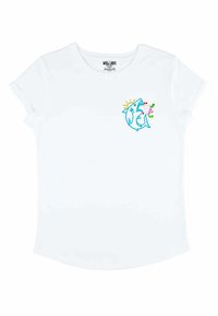 Mira Paris SHARK EMBROIDERY  - Potiskana majica - white