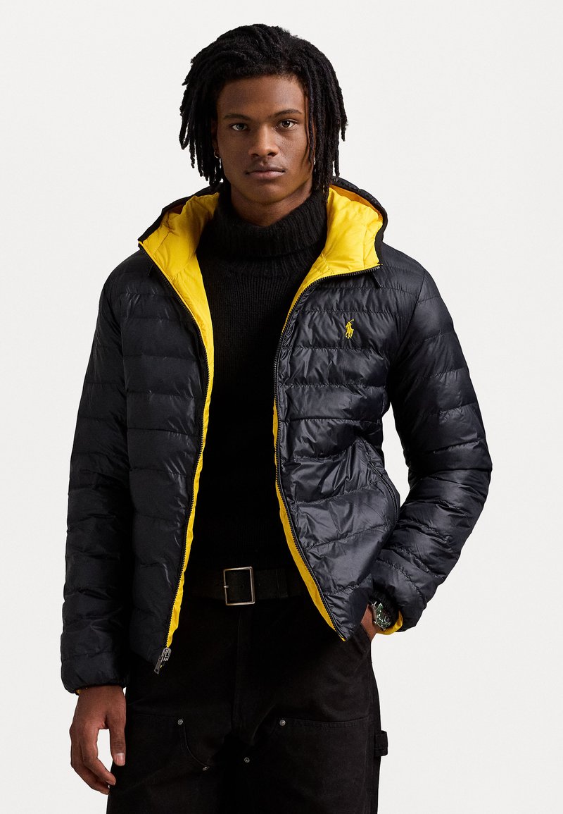 Polo Ralph Lauren THE COLDEN REVERSIBLE JACKET - Vinterjakker - black/slicker yellow