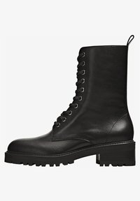 Massimo Dutti Snørestøvletter - black