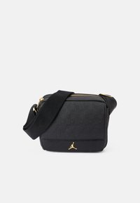 JAM MONOGRAM MINI MESSENGER BAG - Olkalaukku - black/gold-coloured