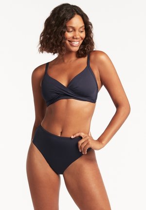 ESSENTIALS TWIST FRONT CUP - Bikinitop - night sky