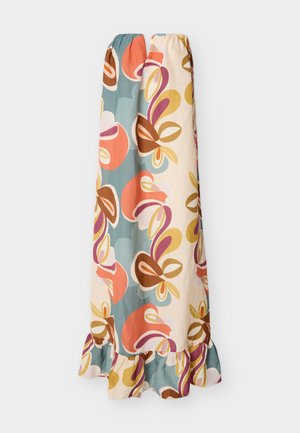 FLORAL STRAPLESS LONG DRESS - Complementos de playa - multi-coloured