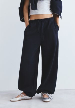 PULL&BEAR WIDE granatowy