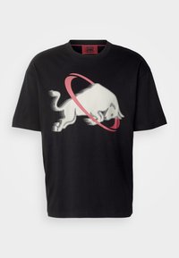 HUGO Triko s potiskem - black