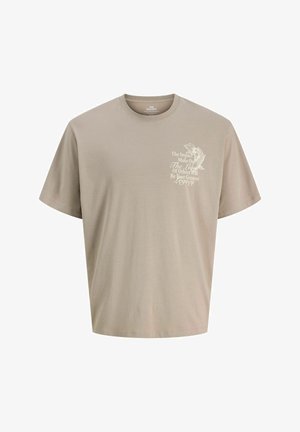 Jack & Jones, T-SHIRT PLUS SIZE T-SHIRT - T-shirt imprimé - vintage khaki