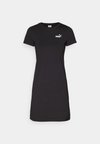 SMALL LOGO SLIM DRESS - Jerseykjole - black