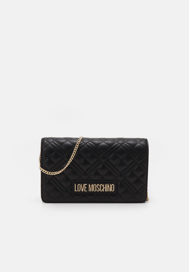 Love Moschino QUILTED CHAIN LOGO CROSSBODY Schoudertas nero/zwart