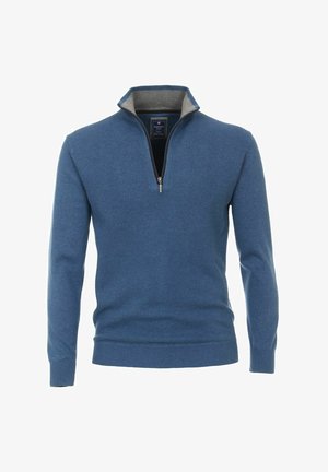 BUNDLE CASUAL FIT MIT ZIPPER IN - Trui - blau