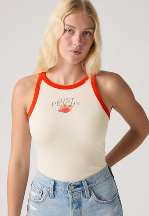 Levi's®, HAYES RACER - Top - tank just peachy egret / signal red