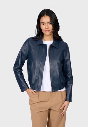 Oakwood ODESSA - Leren jas - navy blue