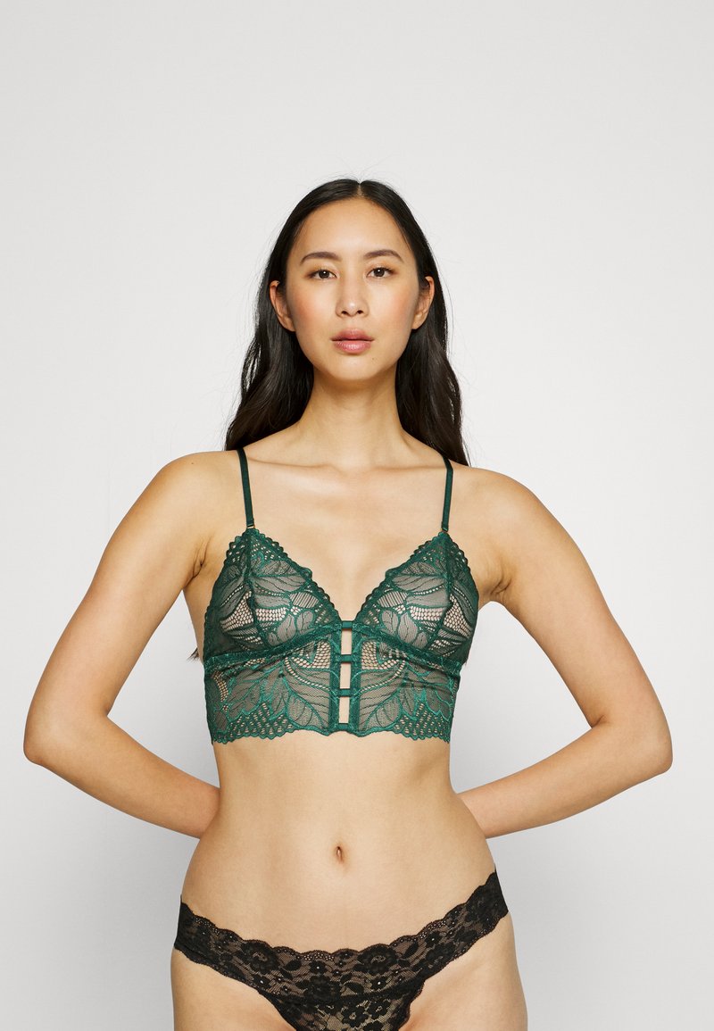 Lindex - BRA BRALETTE JASMINE - Korzet - dark dusty turqoise, Zvětšit