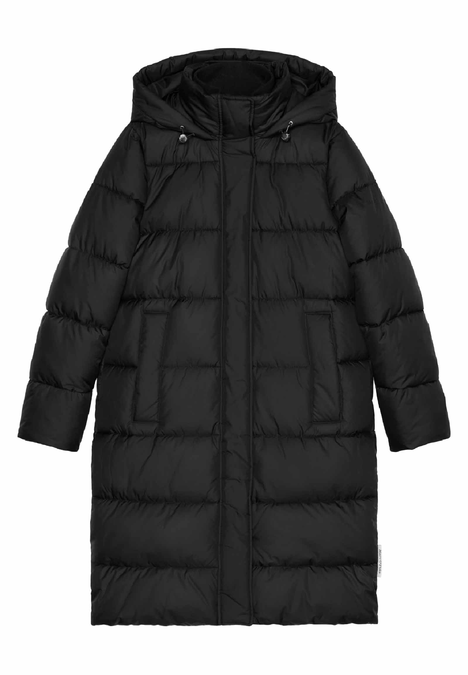Polo Denim Puffer Mantel Marco Polo Schwarz Big Puffy Coat Marco