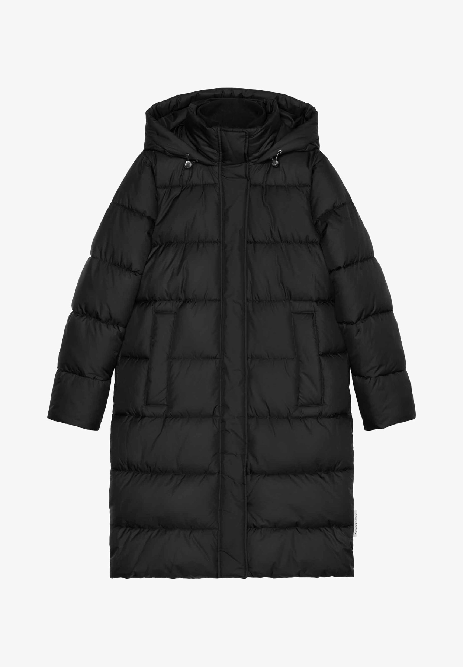 Polo Denim Puffer Mantel Marco Polo Schwarz Big Puffy Coat Marco