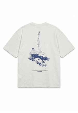 Pegador, SPELLO OVERSIZED TEE - T-Shirt print - cloud grey melange