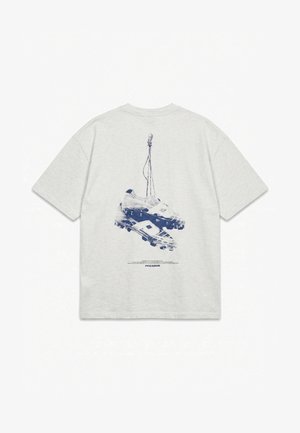 Pegador, SPELLO OVERSIZED TEE - Μπλουζάκι με στάμπα - cloud grey melange
