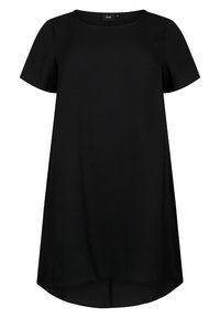 Zizzi WITH SHORT SLEEVES - Freizeitkleid - black