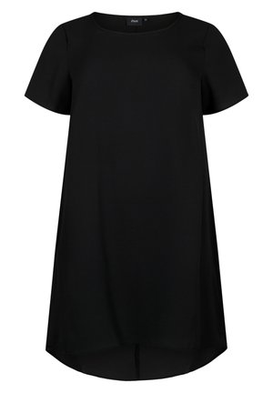 Zizzi WITH SHORT SLEEVES - Denné šaty - black
