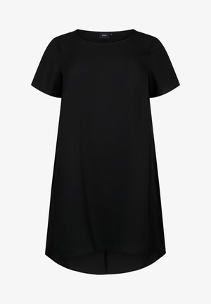Zizzi WITH SHORT SLEEVES - Hverdagskjole - black