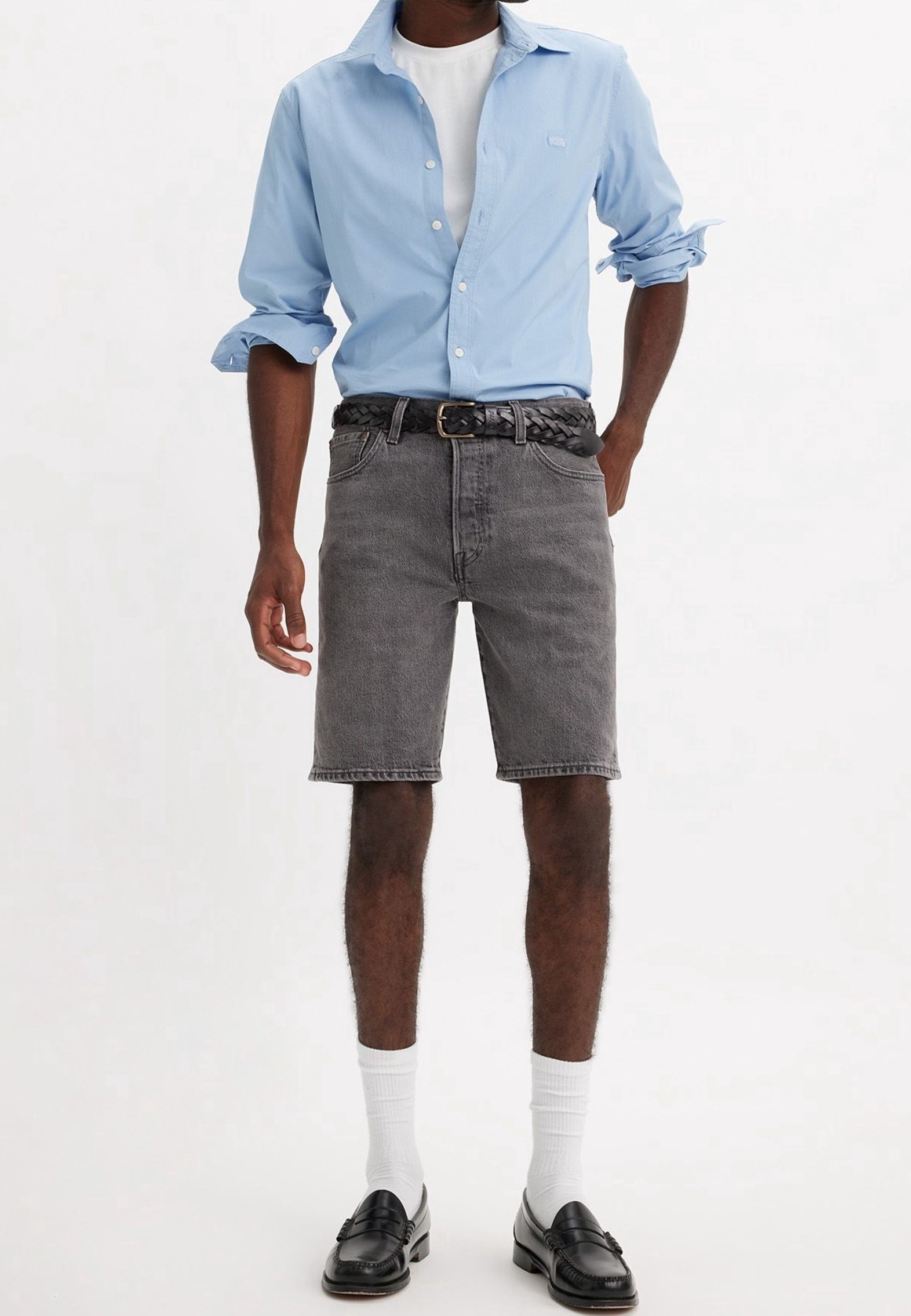 Levi's® Denim shorts grey denim (Pre-owned)