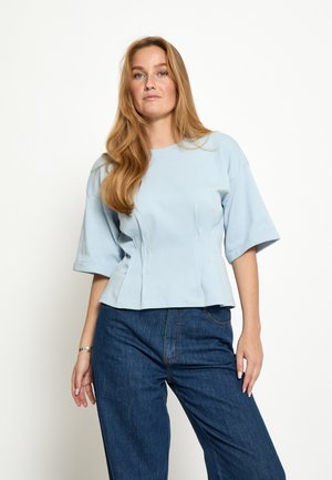 Tričko s potlačou - skyway blue