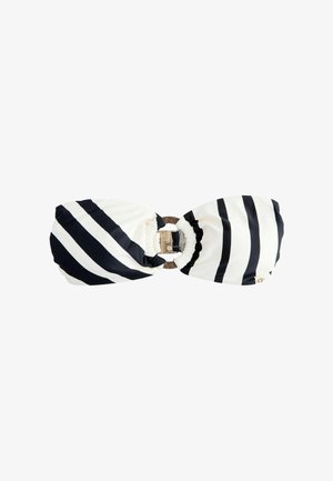 Haut de bikini - cream black stripe