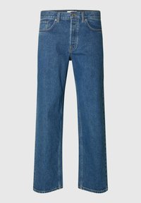 BEN KORI NOOS - Traperice ravnih nogavica - medium blue denim