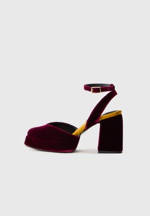 VERONA - Platform sandals - burdeos