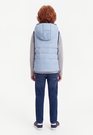 BOSS Kidswear REVERSIBLE KIDS TEENS - Γιλέκο - pale blue