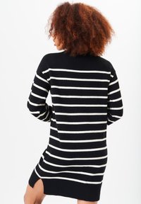 GINI LONDON HIGH NECK STRIPE - Jumper dress - schwarz