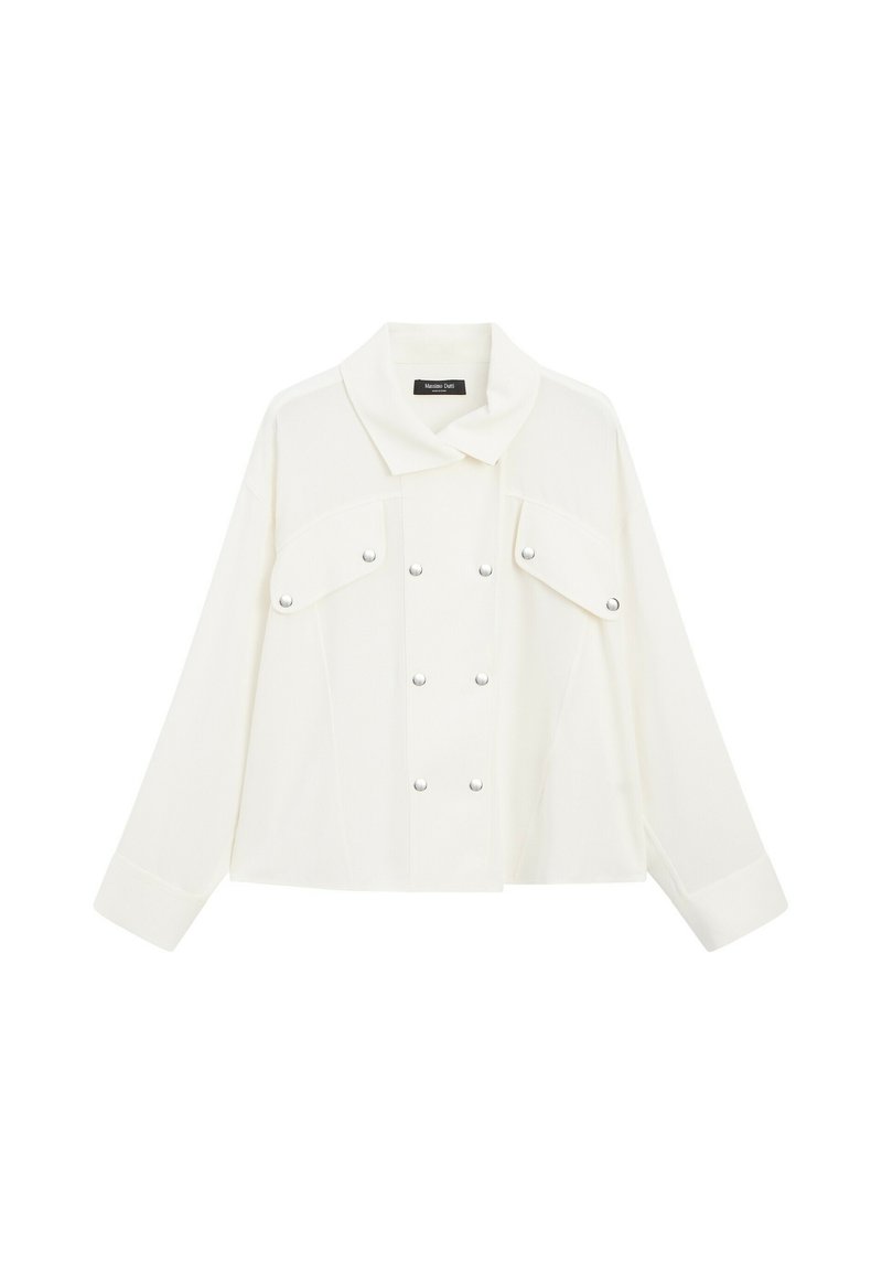 Massimo Dutti FLOWING SHIRT WITH BUTTON-FRONT DETAIL - Button-down ...