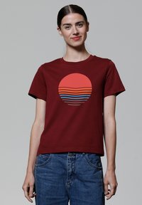 watapparel ABSTRACT - T-Shirt print - burgundy