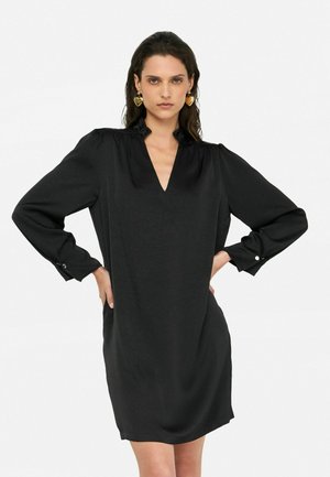 LIU JO CRINKLED - Day dress - black