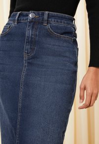 Friends Like These SPLIT FRONT MIDAXI - Džinsinis sijonas - dark blue