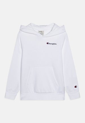 Champion ICONS HOODIE CONTRAST SMALL LOGO UNISEX - Džemperis su gobtuvu - white