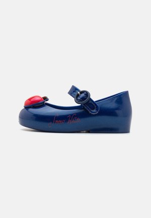 Ankle strap ballet pumps - dark blue