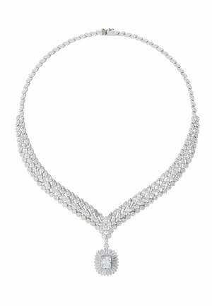 COUNTESS STATEMENT MOISSANITE - Necklace - silver-coloured