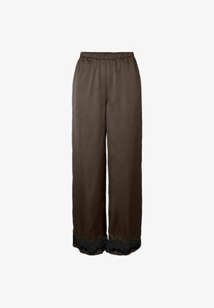 Pieces, HOSE PCARIEL HW WIDE FIT SPITZEN - Pantalones - hot fudge