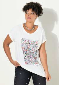 MIAMODA CREW NECK  - T-shirts print - snow white