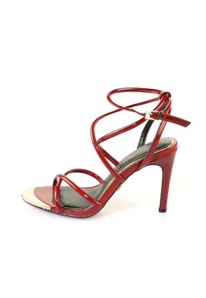 Sandali con tacco - red gold-coloured