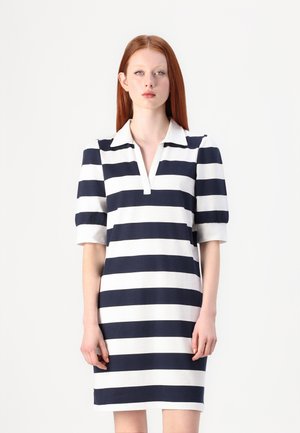 JDYDITTE V NECK DRESS - Robe en jersey - cloud dancer/total eclipse