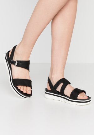 Marco Tozzi Plateausandalette - black