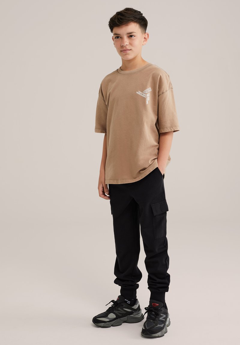 WE Fashion SALTY DOG - Cargo hlače - black