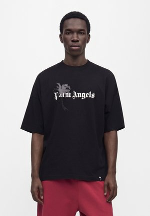 Palm Angels, DRIFT LOOSE TEE - Тениска с щампа - black/off-white