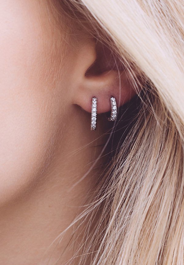 ELLERA MEDIO - Ohrringe - silberfarben