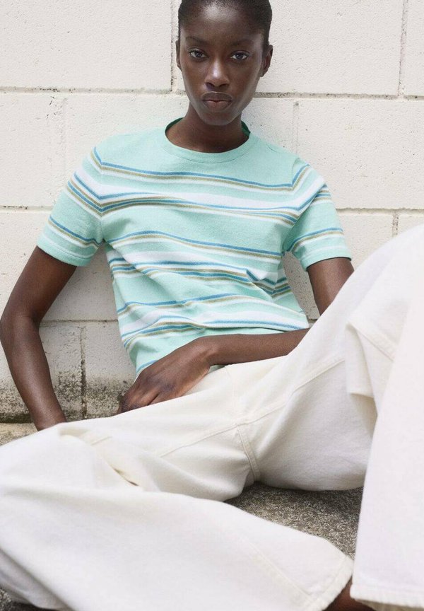 Print T-shirt - mintgroen4